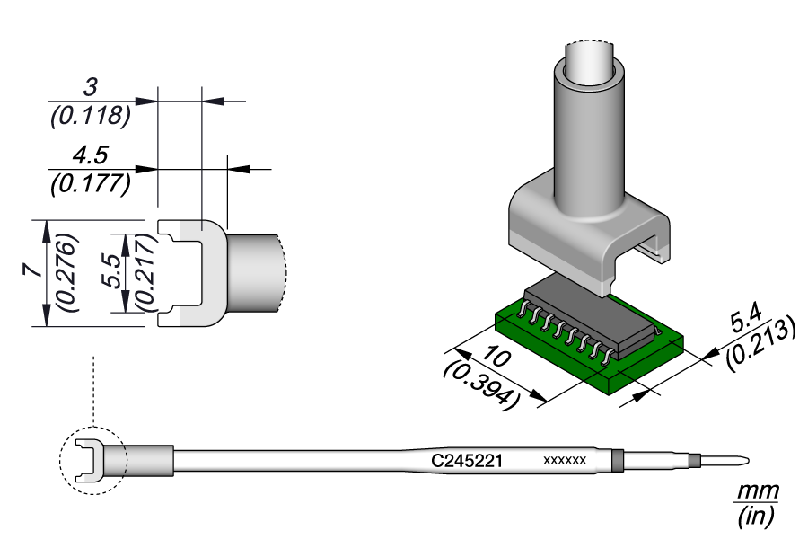 C245221 - Dual In Line Cartridge 5.4 x 10